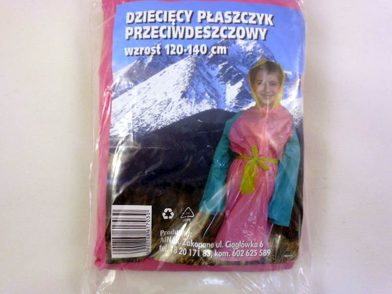 Płaszcz przeciwdeszczowy dziecięcy