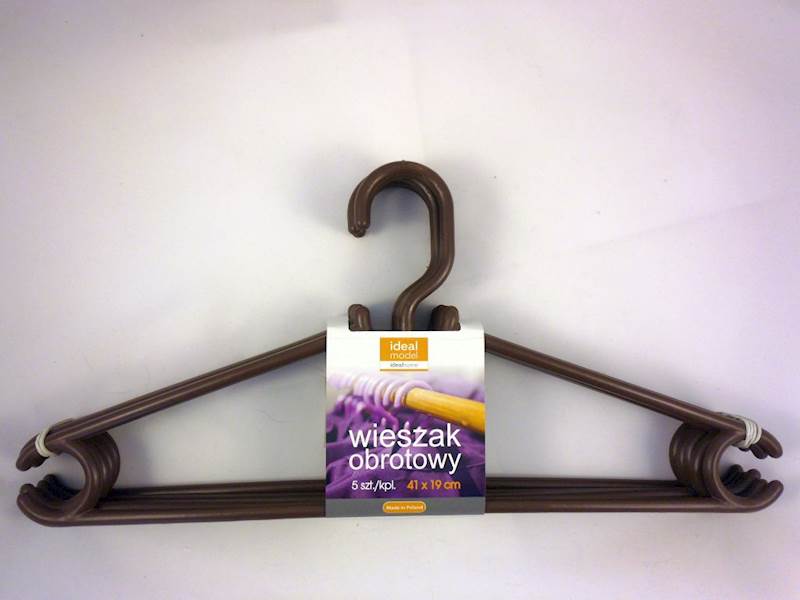 Wieszak ubraniowy obrotowy 5szt
