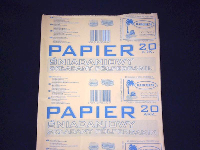 PAPIER śniadaniowy składka 50szt