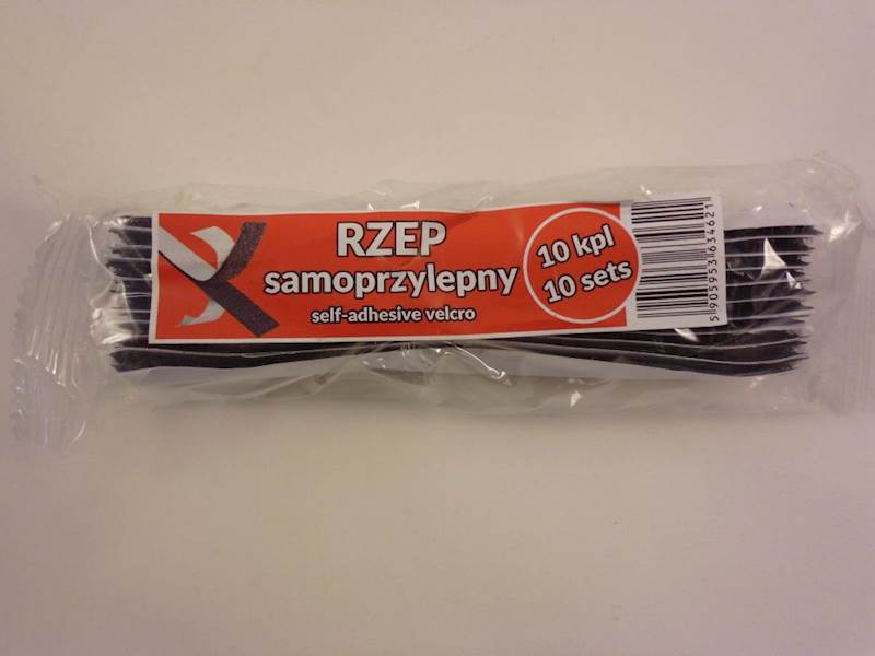 Rzep do zasłony magnetycznej czarny 10 szt