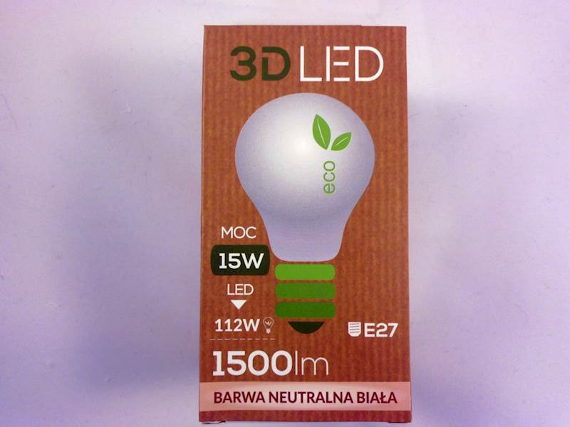 E-27 15W LED neutr.