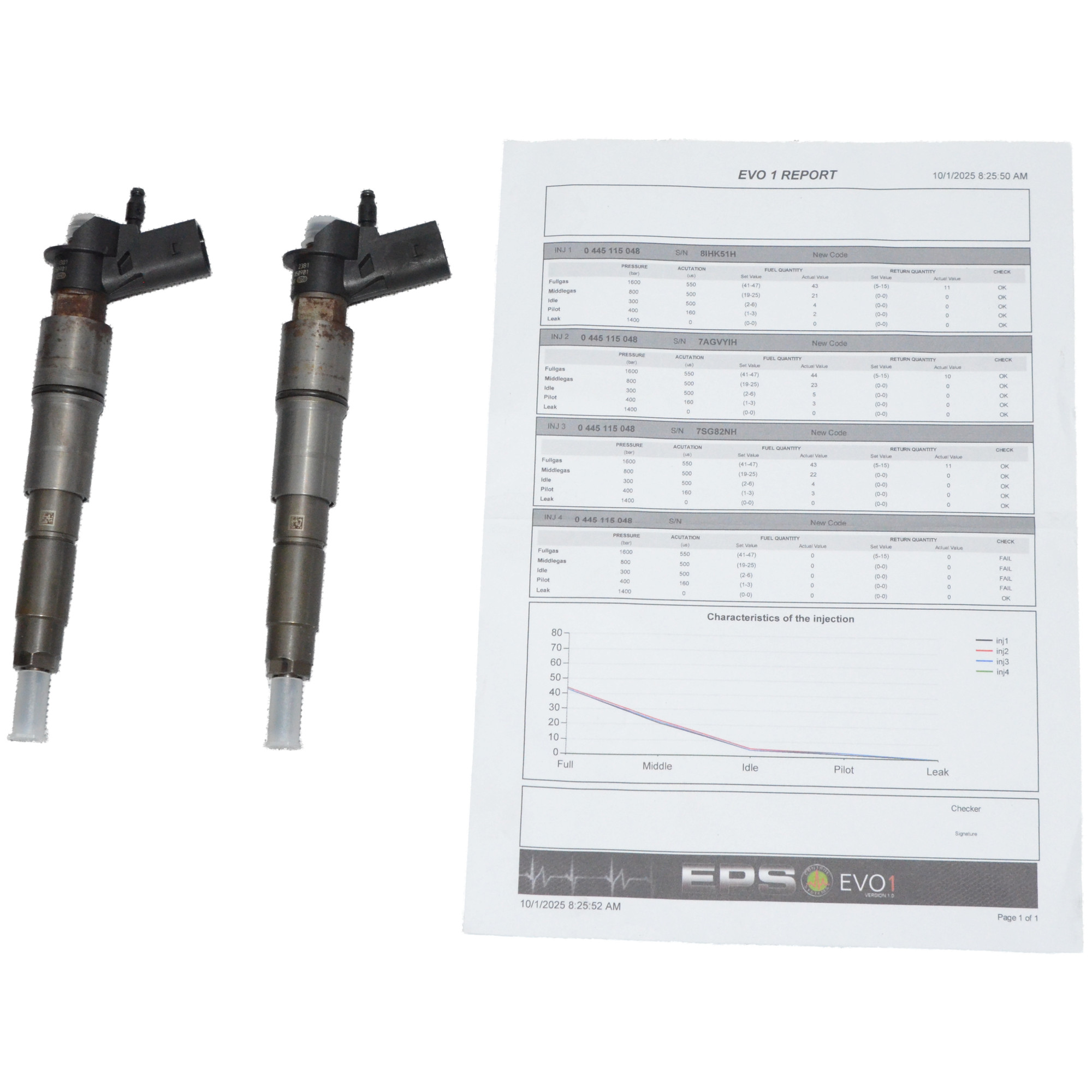 Wtryski BMW 3 5 7 X3 X5 E90 E60 E83 530D 3.0 D M57N2 306D3 0445115048 231KM