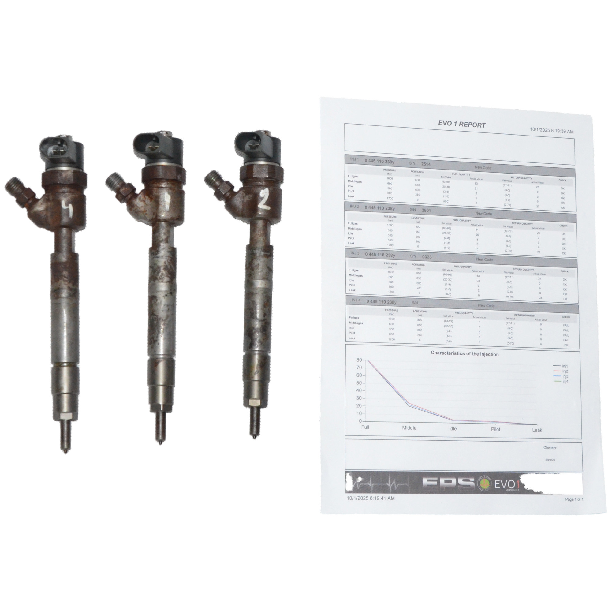 Wtrysk Mercedes C-Klasa W203 E-Klasa W211 CLK W209 2.2 CDI OM646 0445110238