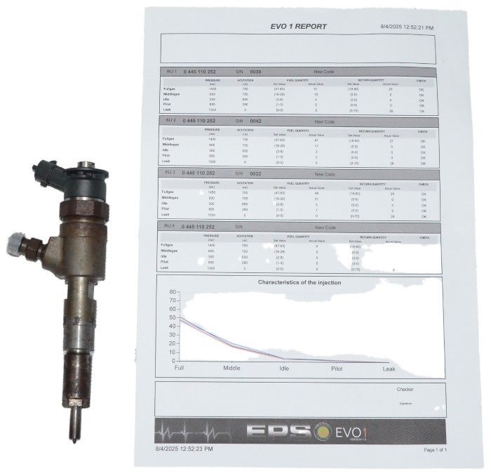 Wtryski Citroen C2 C3 Peugeot 206 207 Bipper 1.4 HDI 8HZ 8HX 0445110252 KPL