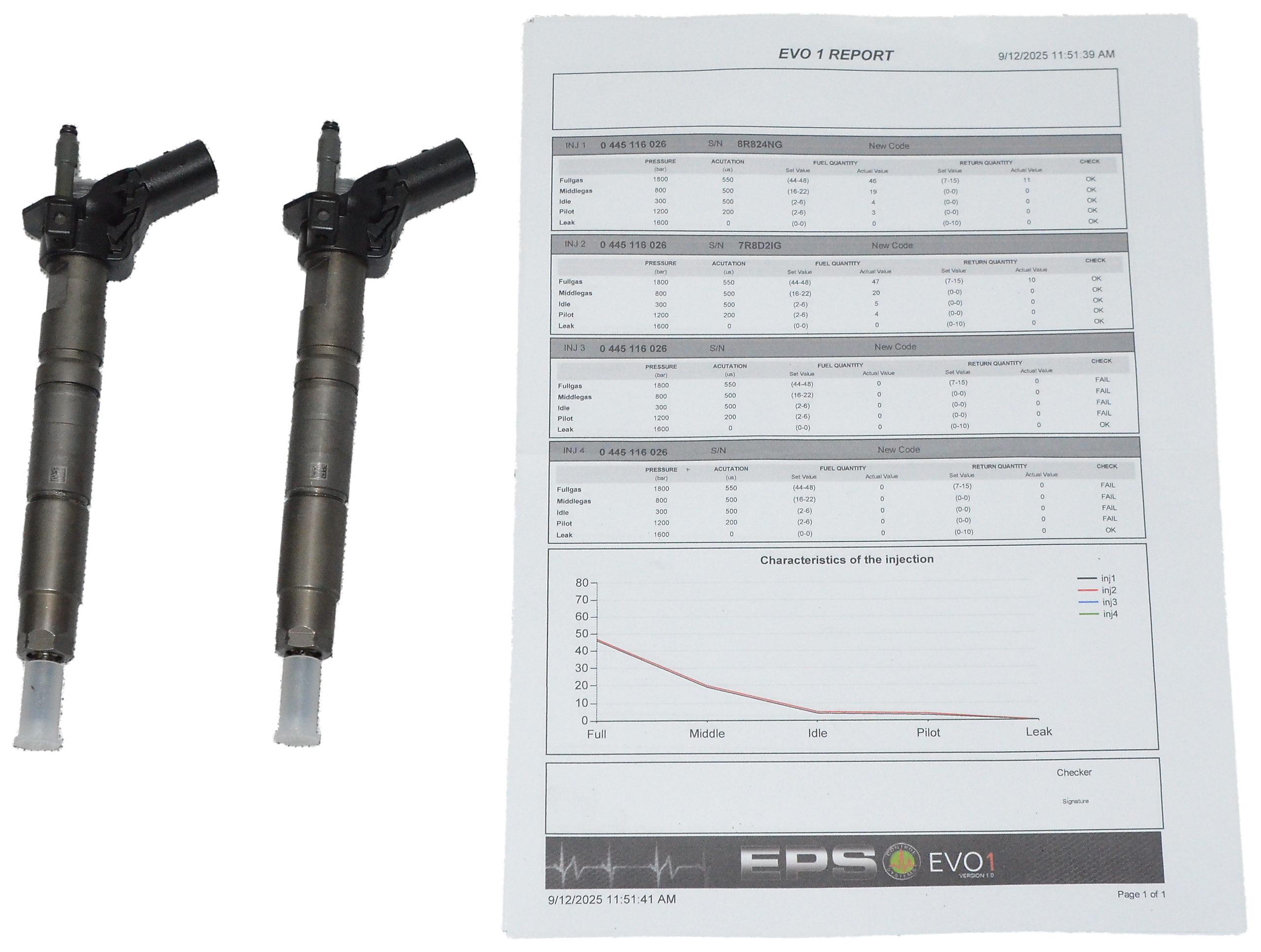 Wtryski Mercedes C E CLS GLK W204 W212 350 CDI 3.0 V6 OM642 0445116026