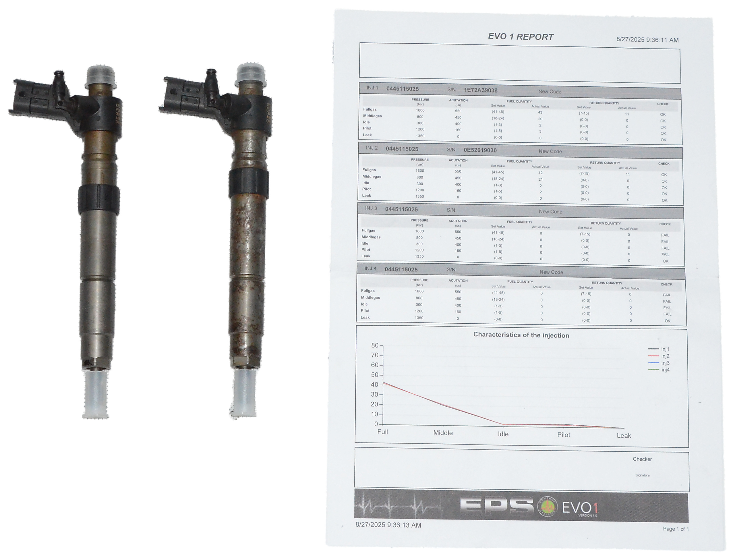 Wtrysk Citroen C5 C8 Peugeot 407 607 Ford Galaxy S-Max 2.2 HDI 0445115025
