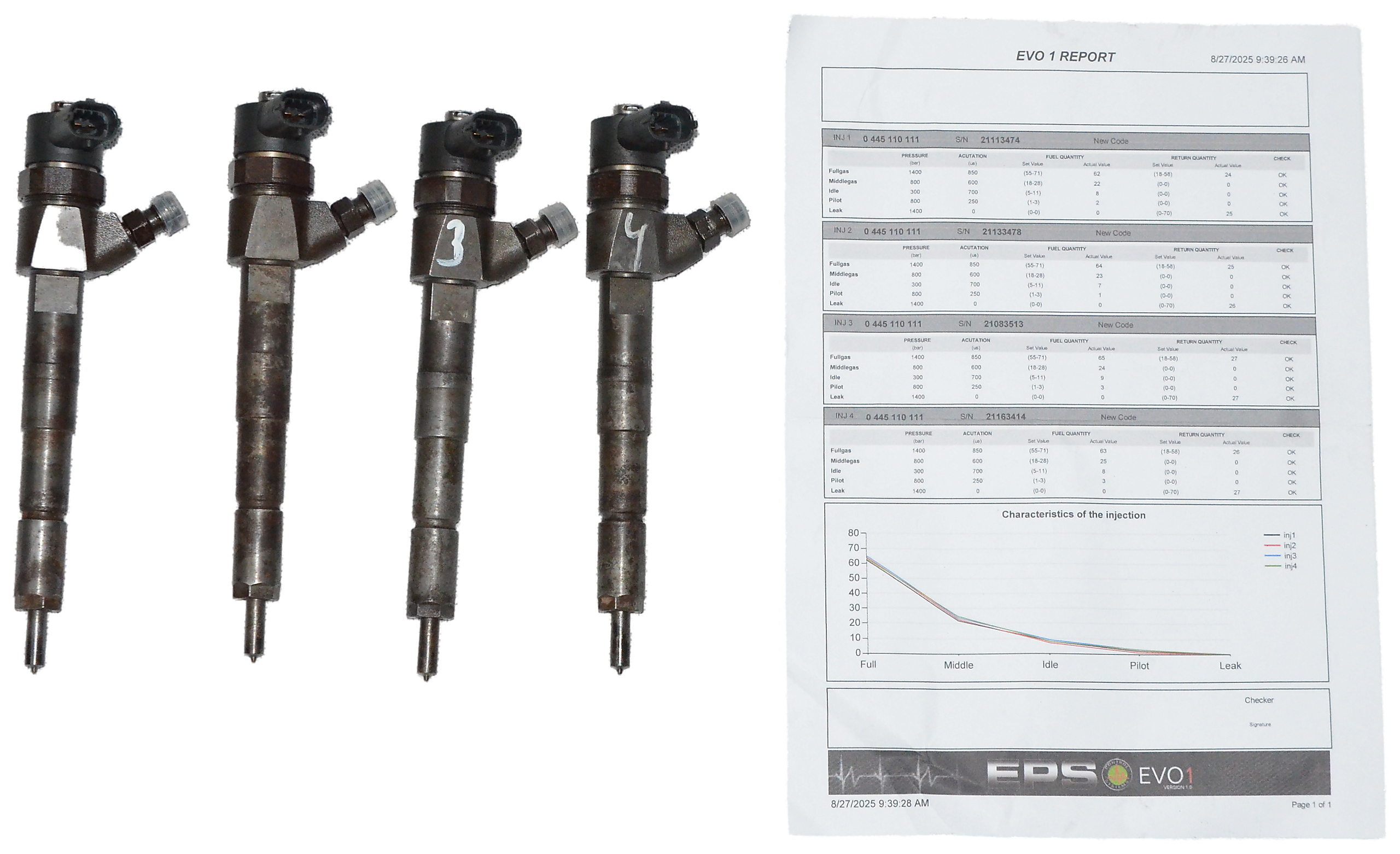 Wtrysk Alfa Romeo 147 156 Fiat Stilo Lancia 1.9 JTD 0445110111 55192489 KPL