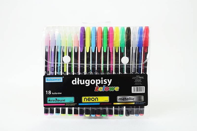 DŁUGOPIS ŻELOWY 4180 MIX 18KOL.