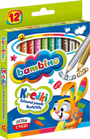 KREDKI BAMBINO GRUBE 10 KOL 0331 okr.