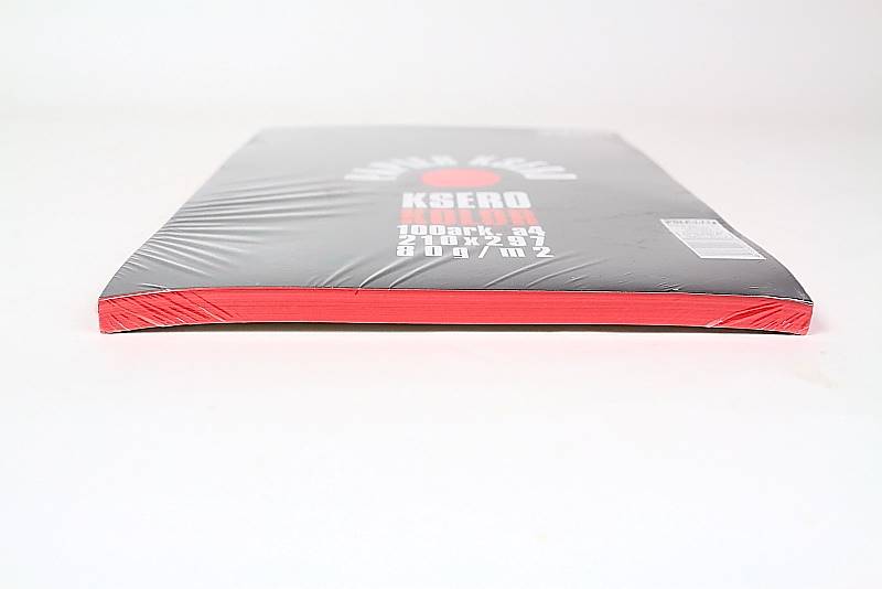 PAPIER KSERO KOLOR A4   czerw /100/   