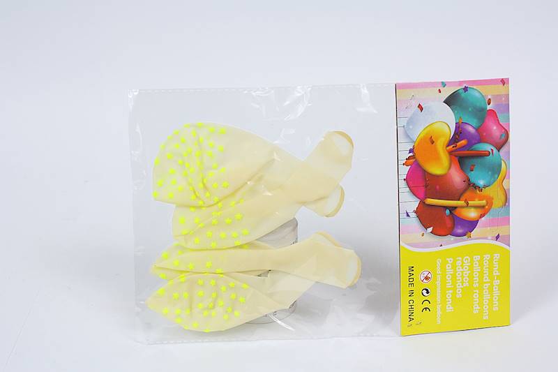 BALON DEKOR.3455 KOL.4SZT. GWIAZDKI