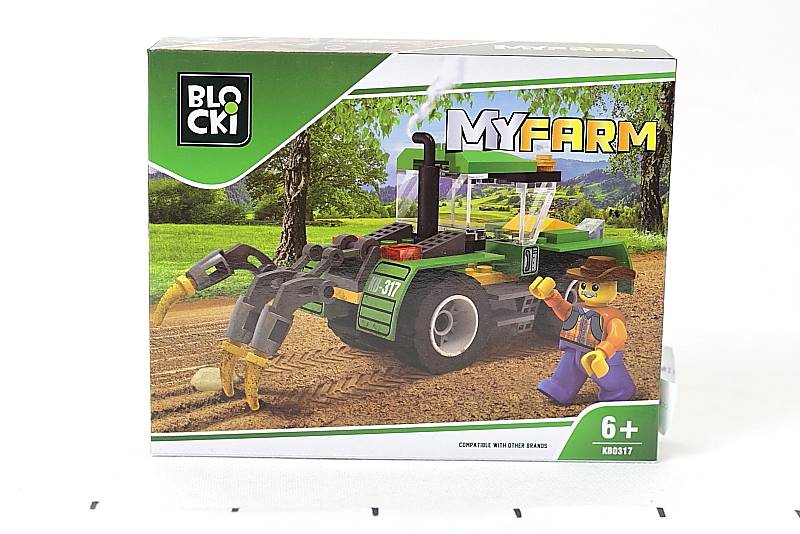 Klocki Blocki MyFarm Traktor z pługiem  03177