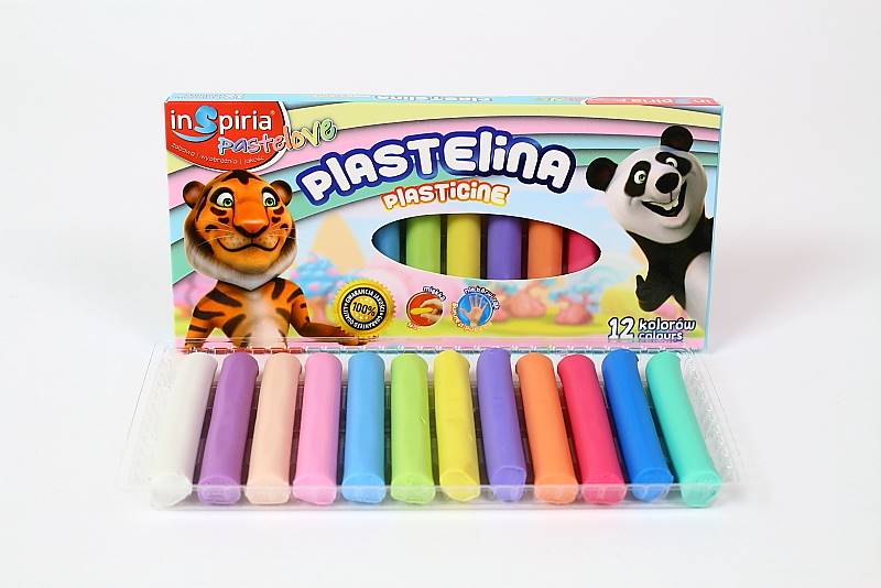 PLASTELINA PASTELOWA 12K 7574  INSPIRIA