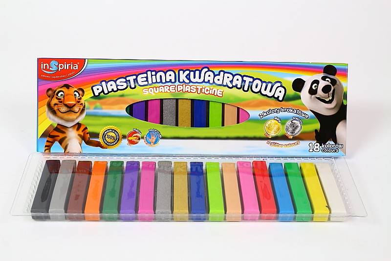 PLASTELINA 18KOL. 4030 INSPIRIA KWADR