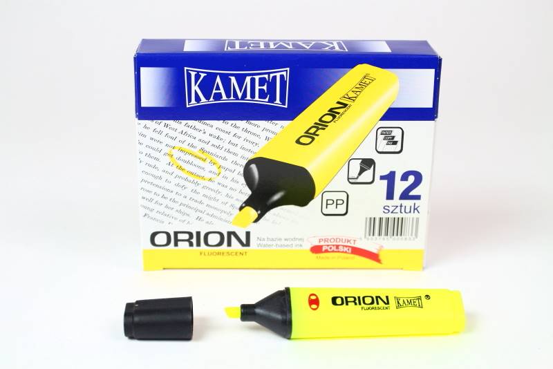 KAMET ZAKREŚLACZ ŻÓŁTY 0001 /12/