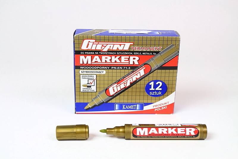KAMET MARKER GIGANT PERM.ZŁOTY 3685 /12/