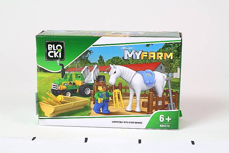 KLOCKI BLOCKI MYFARM MAŁY CIAGNIK 03184