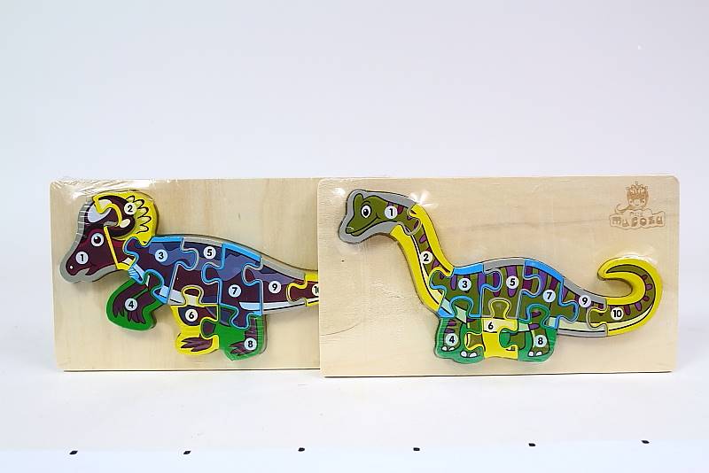 PUZZLE DREWNIANE DINO 01802