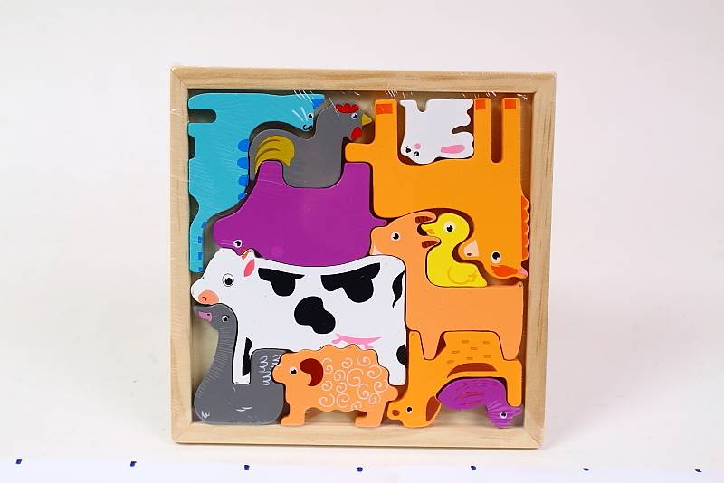 ZWIERZĘTA GOSPODARCZE DREWNIANE 11929 PUZZLE