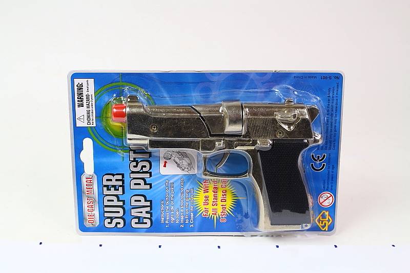 PISTOLET NA SPŁONKĘ METALOWY 24333