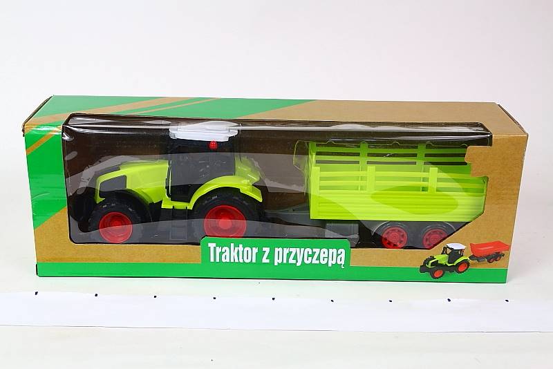 TRAKTOR Z NAPĘDEM I PRZYCZEPĄ 71255