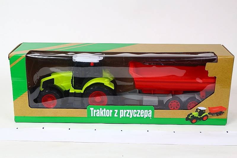 TRAKTOR Z NAPĘDEM I PRZYCZEPĄ 71255