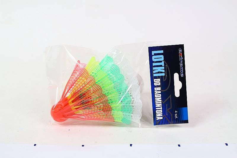 LOTKI DO BADMINTONA PLAST. KPL.4SZT. 14417  KOLOR