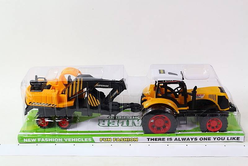 TRAKTOR Z KOPARKĄ 17853
