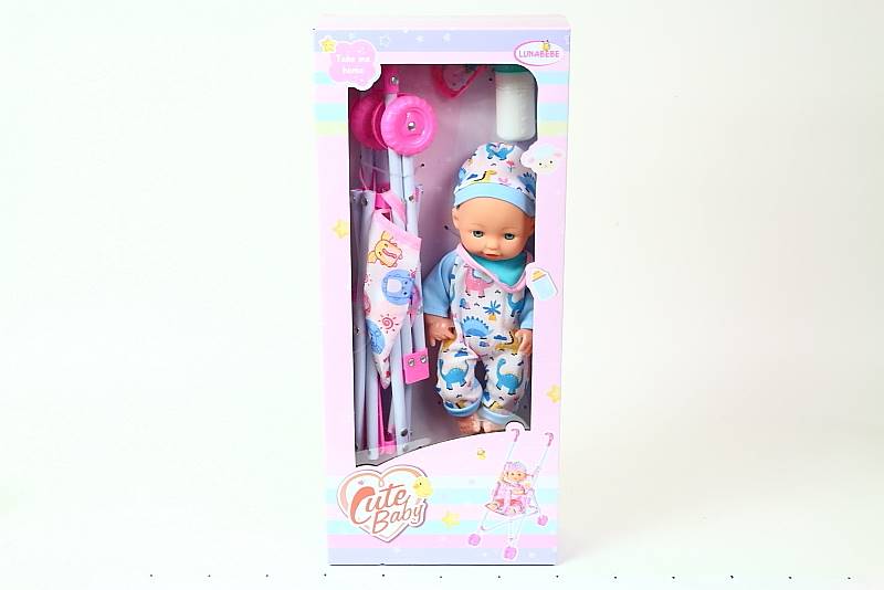 LALKA 10" Z WÓZKIEM 63730