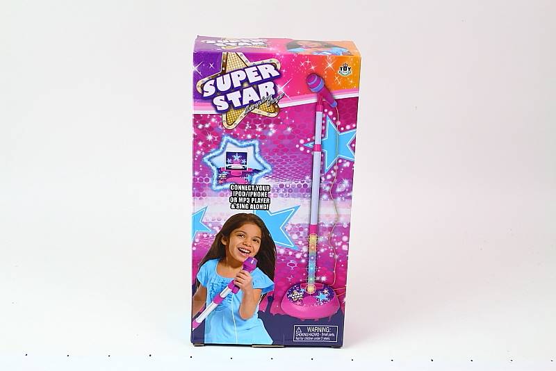 MIKROFON STOJACY ZE ŚWIATŁEM I MELODIAMI 15157