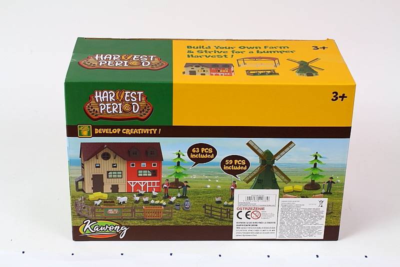 ZESTAW ROLNICZY ZE STODOŁA I ZWIERZ. 12880