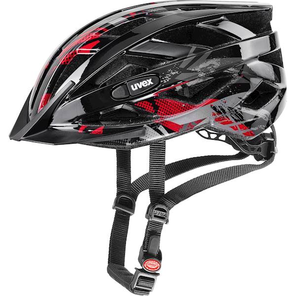 Kask Uvex Air Wink Black-red 52-57 cm