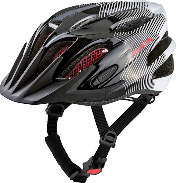 Kask Alpina FB Junior 2.0 black-white -red 50-55