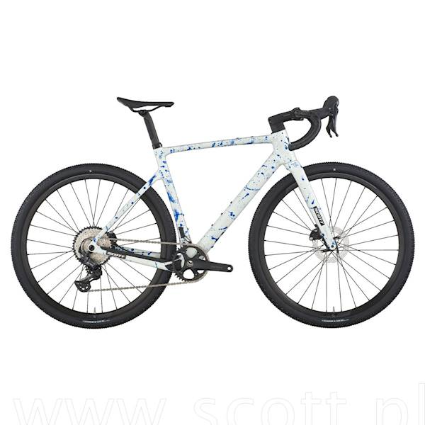Rower Scot Addict Gravel 30 white/splatter blue S  4253668357006