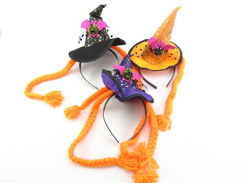Opaska halloween z warkoczami/360