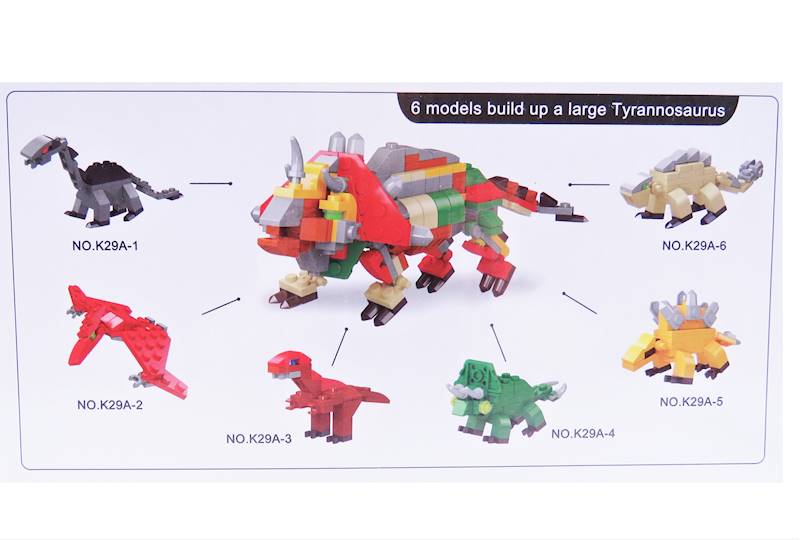 Klocki dinozaury 12/288