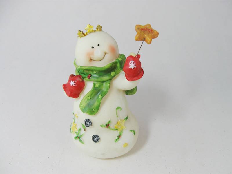 FIigurka ceramiczna bałwanek/72