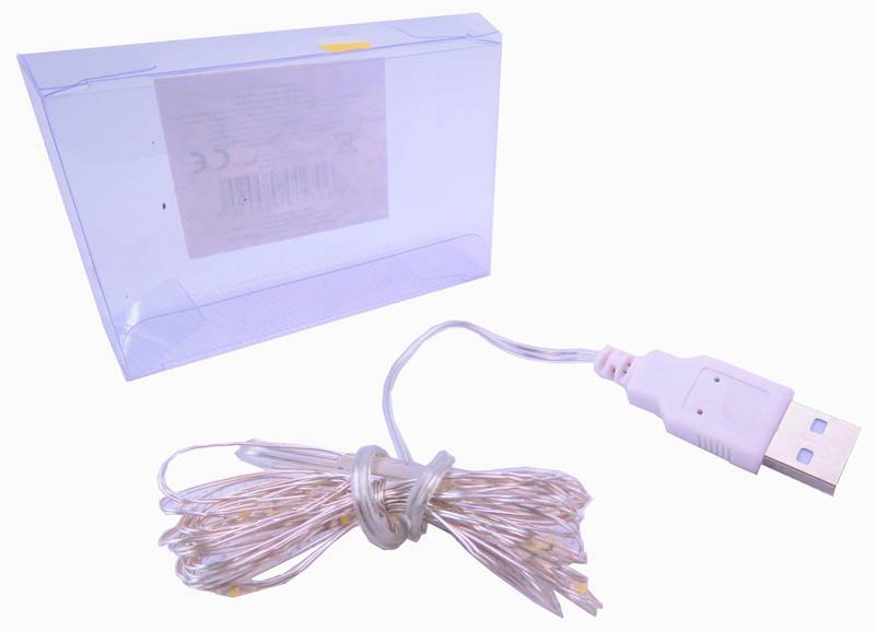 Sznur świecący led kolor 10m usb/500