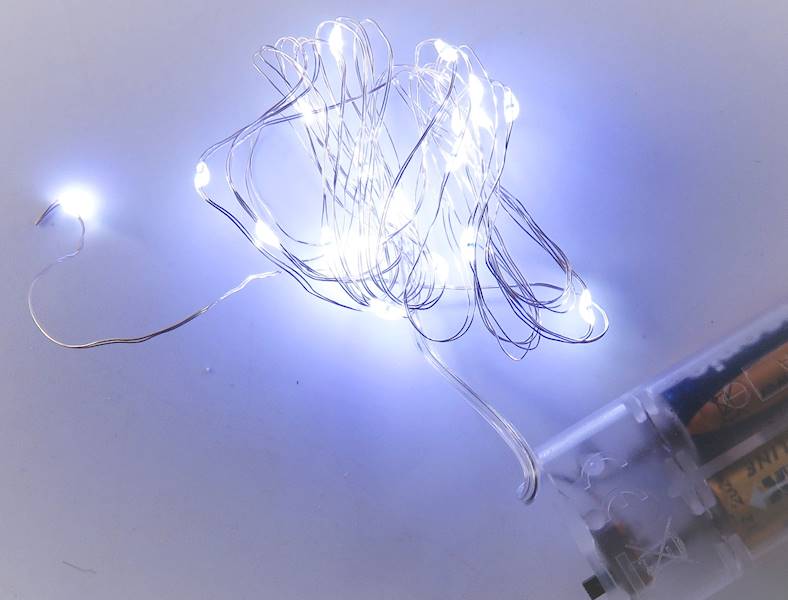 Sznur świecący led zimny 2m opp/1000