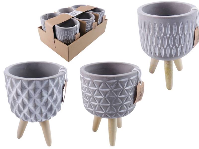 Doniczka na nóżkach śr 10 cm