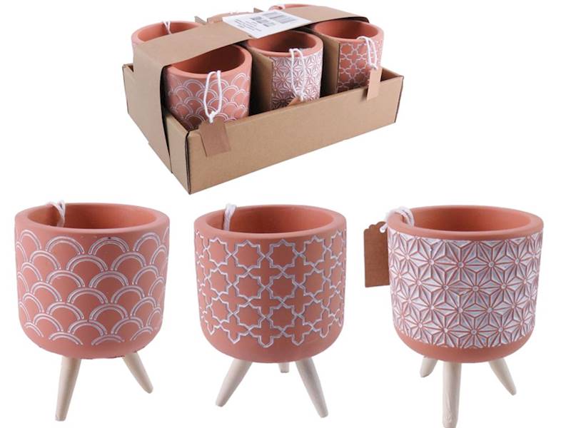 Doniczka na nóżkach śr 14 cm