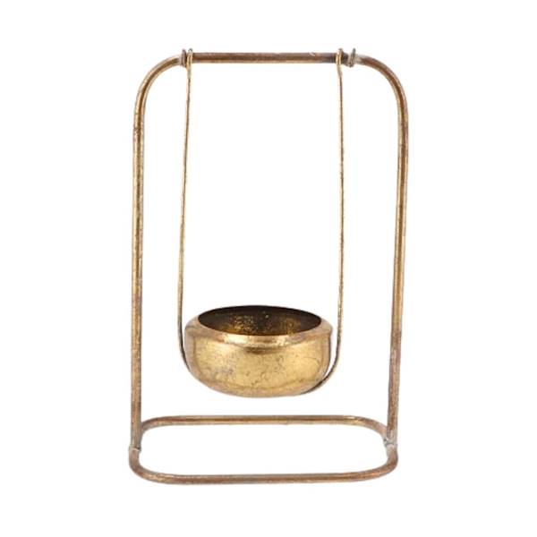 Świecznik na T-light złoty 22 cm