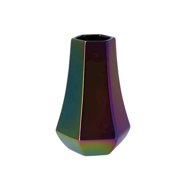 Wazon Daira fasetowany czarna perła 21 cm