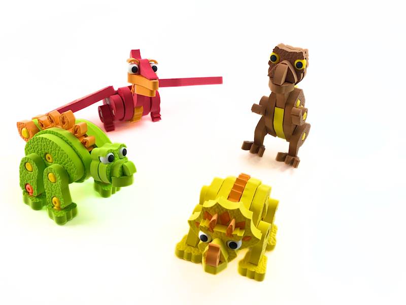 Klocki Puzzle 3 D Dinozaury/72