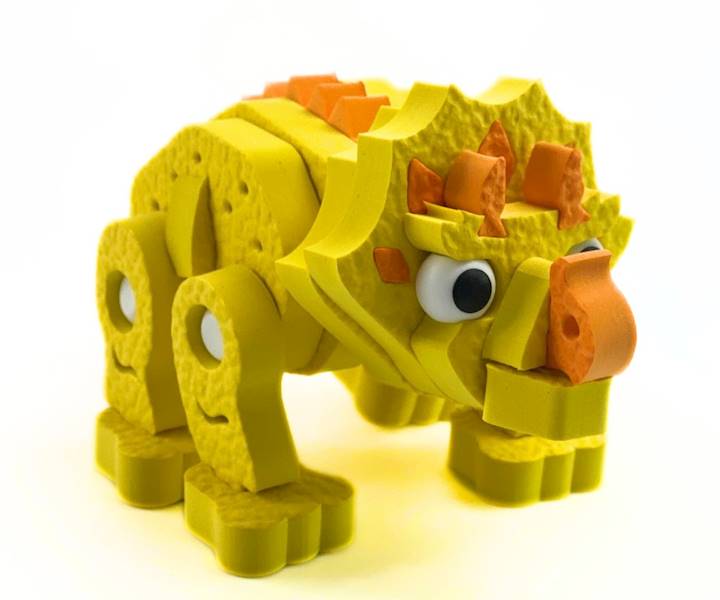 Klocki Puzzle 3 D Dinozaury/72