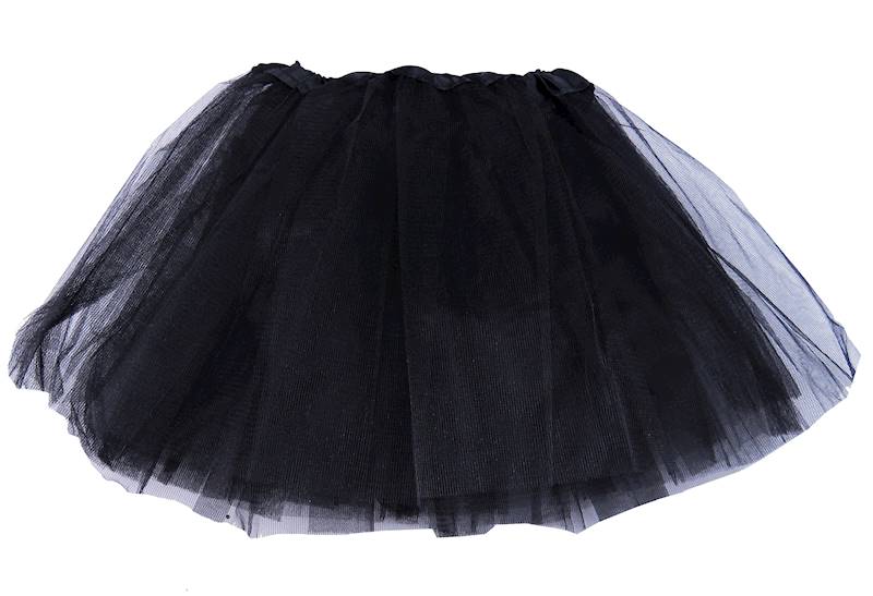 Spódnica tiulowa z podszewką 40 cm czarna/100