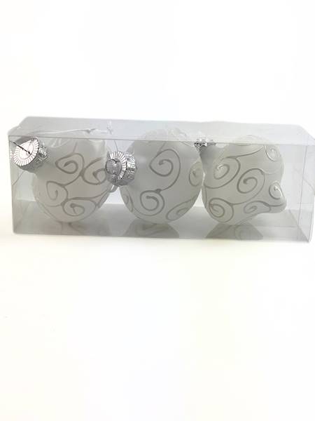 Bombki z tworzywa sztucznego 3 szt/64