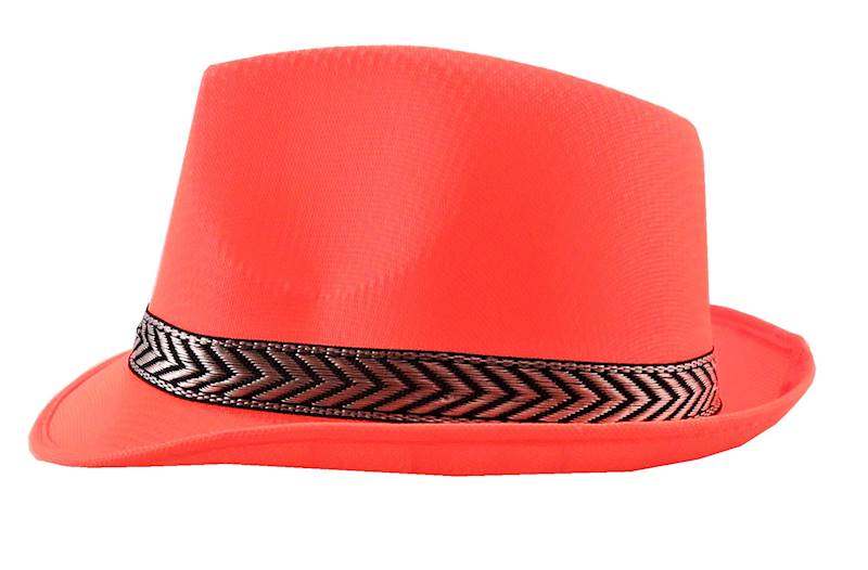 Kapelusz trilby pomarańczowy/300