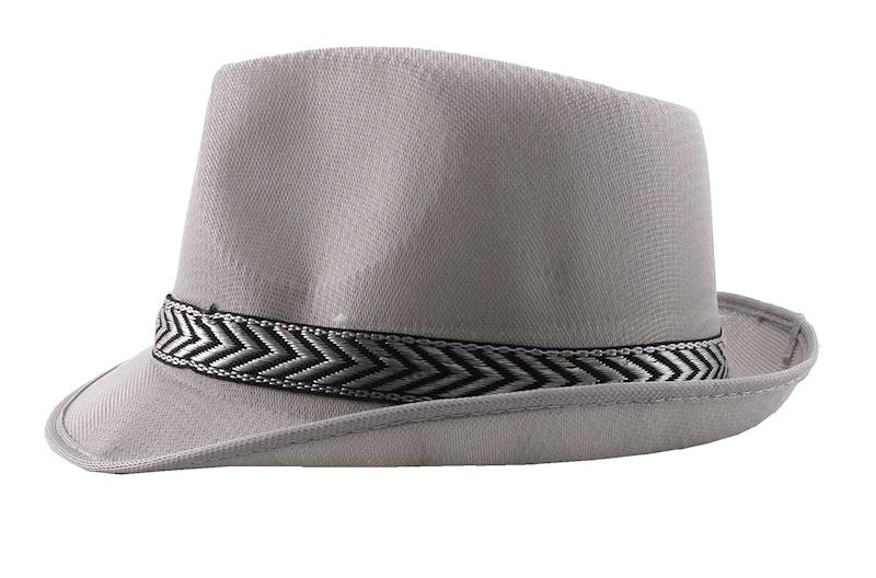 Kapelusz trilby jasny szary/300