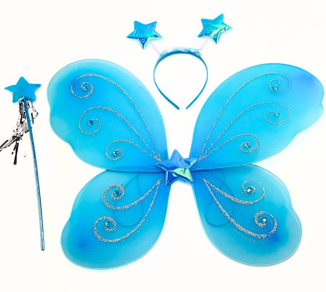 Zestaw motyl niebieski/200